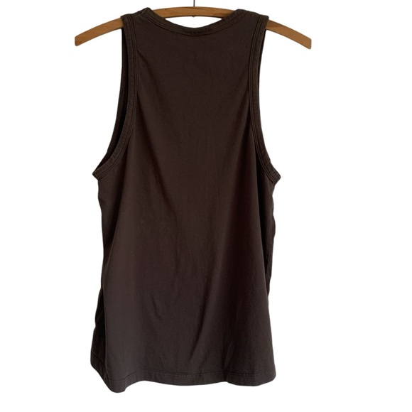 Rhythm Classics T Back Tank Top in Dark Brown - Picture 2 of 6
